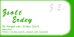 zsolt erdey business card